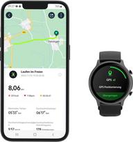 gps - Hama Fit Watch 6910 46mm Juodas (Black) - 2 nuotrauka