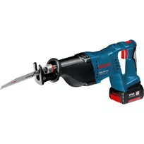 akumuliatorinis tiesinis pjuklas - Tiesinis pjūklas Bosch GSA 18 V-LI; 18 V; 2x5,0 Ah akum. - 3 nuotrauka