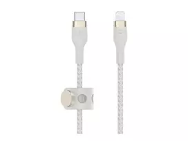usb c i lightning - Belkin CAA011BT3MWH USB kabelis 3 m USB C USB C/Lightning Balta - 3 nuotrauka