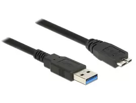 usb 2.0 a b cable - Delock Cable USB to USB-micro 0.5m Black - 2 nuotrauka