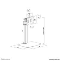 monitor stand - NEWSTAR FLAT SCREEN DESK MOUNT (STAND)  10-32" BLACK - 9 nuotrauka