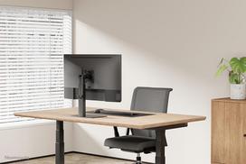 monitor stand - NEWSTAR FLAT SCREEN DESK MOUNT (STAND)  10-32" BLACK - 12 nuotrauka