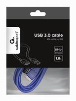 micro usb b - Gembird Cable USB to USB-micro Blue 1.8m - 2 nuotrauka
