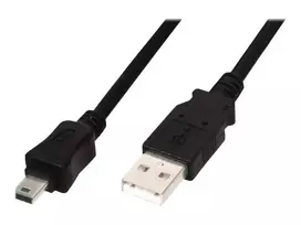 mini usb cable 5pin - Assmann Cable USB-mini/USB Black 1m - 3 nuotrauka
