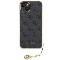 iphone deklas - Guess "GUHCP15MGF4GBR 4G Charms Collection iPhone 15 Plus" Brown - 3 nuotrauka