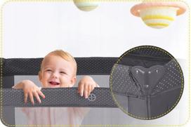 lovyte maniezas - Kelioninė lovytė - maniežas, Ricokids, 125 x 65 x 78 cm - 9 nuotrauka