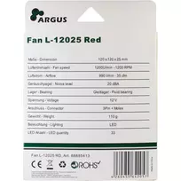 120 mm case - Inter-Tech Argus L-12025 120 mm Case Fan 88885476 - 2 nuotrauka