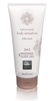 lubrikanta 200ml - SHIATSU Silky Touch gelis ir masažo aliejus (200 ml) - 2 nuotrauka