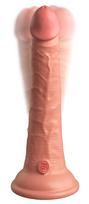 nuotolinio valdymo vibratorius - Silikoninis vibratorius su pulteliu King Cock Elite 7" - 5 nuotrauka
