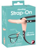 dildo strapon - Vibruojantis Strap-On Soft Touch - 2 nuotrauka