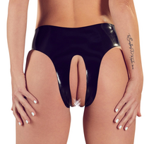 latex fetisas - Lateksinės kelnaitės Split - 3 nuotrauka