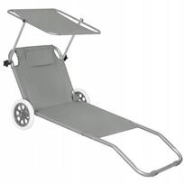 gultas kede - Paplūdimio gultas Springos Beach GC0041, 150 cm x 61 cm x 17 - 57 cm - 2 nuotrauka
