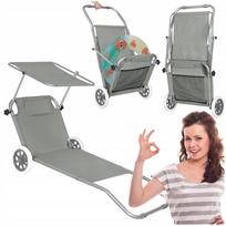 gultas kede - Paplūdimio gultas Springos Beach GC0041, 150 cm x 61 cm x 17 - 57 cm - 3 nuotrauka