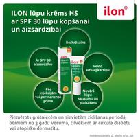 lupu pusleline - ILON, kremas probleminėms lūpoms prižiūrėti, bespalvis, SPF30, 10ml, 10 ml - 3 nuotrauka