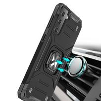 galaxy s22 ultra deklai - Wozinsky Ring Armor tvirtas hibridinis dėklas su magnetiniu laikikliu Samsung Galaxy S22 Ultra auksinis - 3 nuotrauka
