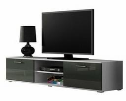 Cama Meble Soho 180 TV Stand White/Grey Gloss