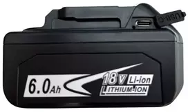 Extra Digital Akumuliatorius skirtas įrankiams MAKITA BL1860B, 18V, 6Ah, Li-ion, USB Type-C