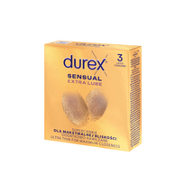 prezervatyvai durex - Durex Sensual Extra Lube 3 pack - 2 nuotrauka
