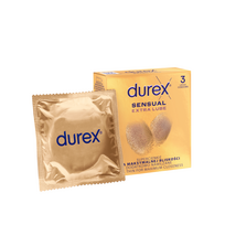 prezervatyvai durex - Durex Sensual Extra Lube 3 pack - 3 nuotrauka