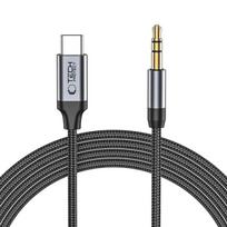usb c aux - Juodas laidas Type-C - 3.5mm (AUX) 100cm "Tech-Protect Ultraboost" - 2 nuotrauka