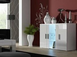 Cama Meble Soho S7 120 Chest Of Drawers White/White Gloss