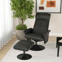homcom relax - Fotelis HOMCOM Relax su pakoju, tamsiai pilkas (Dark Grey) - 9 nuotrauka