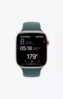 apple watch series 10 46 - Apple Watch Series 10 GPS + Cellular 46mm Gold Titanium Case with Starlight Sport Band - M/L - 4 nuotrauka