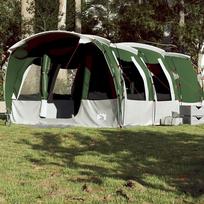 tipi palapine - vidaXL šeimos palapinė, žalia (Green), aštuonvietė, tunelinė - 3 nuotrauka