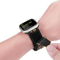 apple watch ultra black - Dux Ducis Dirželis (Lauko Versija) Apple Watch Ultra Dirželis, SE, 9, 8, 7, 6, 5, 4, 3, 2, 1 (49, 45, 44, 42 mm) Nylono Diržas Juoda ir Oranžinė - 3 nuotrauka