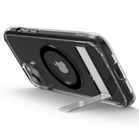 apple ultra topocentras - Spigen Ultra Hybrid S MagSafe dėklas su stoveliu iPhone 15 Plus - Juodas - 2 nuotrauka