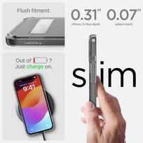 apple ultra topocentras - Spigen Ultra Hybrid S MagSafe dėklas su stoveliu iPhone 15 Plus - Juodas - 10 nuotrauka