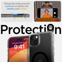 apple ultra topocentras - Spigen Ultra Hybrid S MagSafe dėklas su stoveliu iPhone 15 Plus - Juodas - 11 nuotrauka