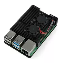 raspberry pi 4 - Raspberry Pi 4B WiFi 8GB RAM rinkinys   korpusas su 2 ventiliatoriais - 4 nuotrauka