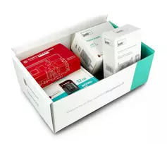 korpuso ventiliatorius - Raspberry Pi 4B WiFi 4GB RAM rinkinys   korpusas su 2 ventiliatoriais - 4 nuotrauka
