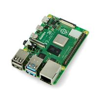 korpuso ventiliatorius - Raspberry Pi 4B WiFi 4GB RAM rinkinys   korpusas su 2 ventiliatoriais - 5 nuotrauka