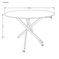 kreslas - Fotelis Halmar Max Bis Plus Walnut, 90x52x95 cm - 6 nuotrauka