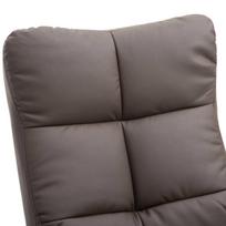 pufai foteliai - Fotelis Homcom su pufu ir daiktadėže, rudas (Brown) - 3 nuotrauka