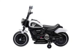 vaikiskas elektrinis paspirtukas - Elektrinis motociklas Chopper FASTER, White - 8 nuotrauka