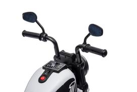 vaikiskas elektrinis paspirtukas - Elektrinis motociklas Chopper FASTER, White - 14 nuotrauka