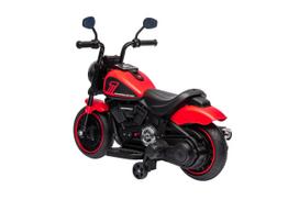 motociklas vaikams - Elektrinis motociklas Chopper FASTER, Red - 8 nuotrauka