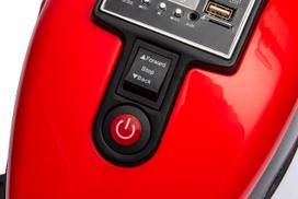 motociklas vaikams - Elektrinis motociklas Chopper FASTER, Red - 12 nuotrauka
