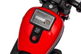 motociklas vaikams - Elektrinis motociklas Chopper FASTER, Red - 14 nuotrauka