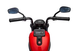 motociklas vaikams - Elektrinis motociklas Chopper FASTER, Red - 16 nuotrauka