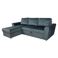 sofa zalia - Kampinė sofa - lova Home4you Ingmar, žalia, 242 x 168 cm x 92 cm - 2 nuotrauka