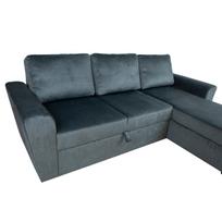sofa zalia - Kampinė sofa - lova Home4you Ingmar, žalia, 242 x 168 cm x 92 cm - 6 nuotrauka