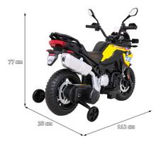 vaikiskas motociklas - Elektrinis motociklas BMW F850 GS, Yellow - 4 nuotrauka
