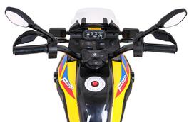 vaikiskas motociklas - Elektrinis motociklas BMW F850 GS, Yellow - 6 nuotrauka