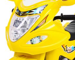 vaikiskas elektrinis triratis - Elektrinis motociklas BJX-088, Yellow - 5 nuotrauka