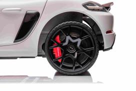 porsche elektromobilis vaikams - Vaikiškas elektromobilis Porsche 718 Spyder RS, baltas (White) - 11 nuotrauka