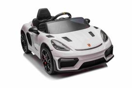 porsche elektromobilis vaikams - Vaikiškas elektromobilis Porsche 718 Spyder RS, baltas (White) - 12 nuotrauka